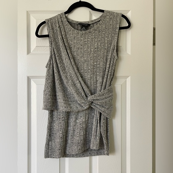 Club Monaco Gray Textured Knit Top - Picture 1 of 3